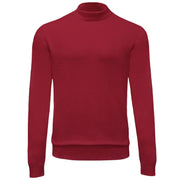 Men’s Red Knit Mock Neck Sweater