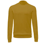 Men’s Mustard Knit Mock Neck Sweater