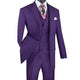 ElegantEcho Collection: Purple 3 Piece Glen Plaid Single Breasted Regular Fit Suit