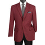 Conrad Collection: Burgundy Solid Color Single Breasted Regular Fit Blazer