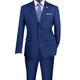 Vintagevo Collection: Twilight Blue 2 Piece Solid Color Single Breasted Slim Fit Suit