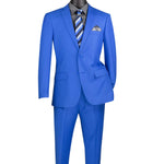 Vintagevo Collection: Royal 2 Piece Solid Color Single Breasted Slim Fit Suit