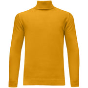 Mustard Knit Turtleneck Sweater
