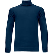 Navy Knit Turtleneck Sweater