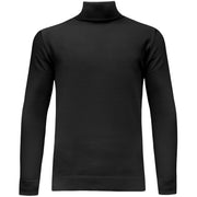 Black Knit Turtleneck Sweater