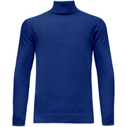 Royal Blue Knit Turtleneck Sweater