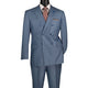 Draymont Collection: Smoke Blue 2-Piece Double-Breasted Suit - Luxury Wool Feel - Regular Fit