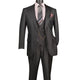 Talitha Collection: Black 3-Piece Single-Breasted Suit - Luxury Wool Feel - Regular Fit