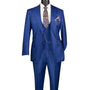 Talitha Collection: Estate Blue 3-Piece Single-Breasted Suit - Luxury Wool Feel - Regular Fit