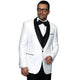 Atlas Attire Collection: 3PC Tailored Fit Tuxedo in White