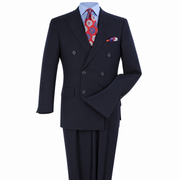 Navy 2-Piece Classic Fit Double-Breasted Suit