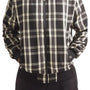 Men's Black Plaid Bomber Full Cut Jacket