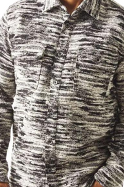 Deluxe Collection: 2-Piece Modern Slim Fit Marled Shirt with Denim Pants In Black