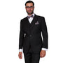 Europa Collection: Black 3-Piece Modern Fit Suit – Super 180's Italian Wool