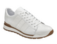 Belvedere Blake Collection: White Ostrich & Italian Calf Leather Sneaker