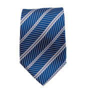 Men's Striped Linear Necktie - Blue