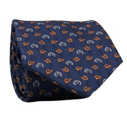 Men's Floral Pattern Necktie - Blue