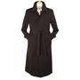 Divine Drapes Collection: Brown Wool Gabardine Duster Coat