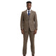 Brown Graph Check 3-Piece Hybrid Fit Suit by Stacy Adams