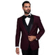 Atlas Attire Collection: 3PC Tailored Fit Tuxedo in Burgundy