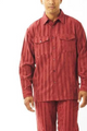 Elven Collection: Men's Burgundy Velour Corduroy 2-Piece Walking Suit Set