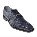 Belvedere Men's Genuine Hornback Caiman Dress Shoe in Navy - Chapo