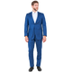 Blue Sharkskin 2-Piece Slim Fit Suit
