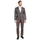 Cocoa Sharkskin 2-Piece Slim Fit Suit