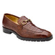 Walnut Caiman & Ostrich Lug-Sole Bit Loafer by Belvedere