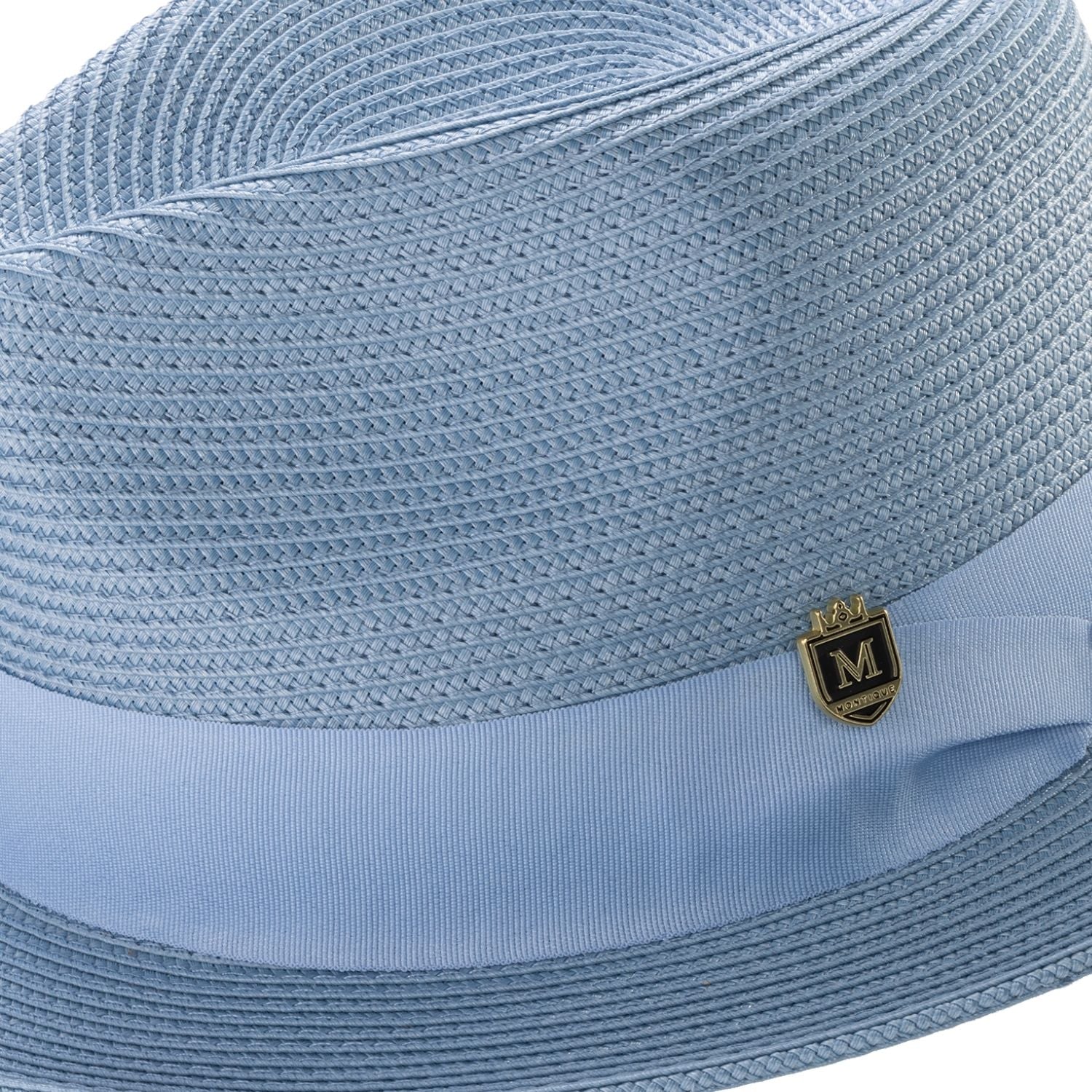 montique carolina braided fedora hat with 2.5 inch wide brim