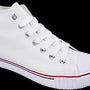 Men's White Denim Classic Hi- Top Canvas Shoes