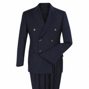 Navy 2-Piece Classic Double-Breasted Suit