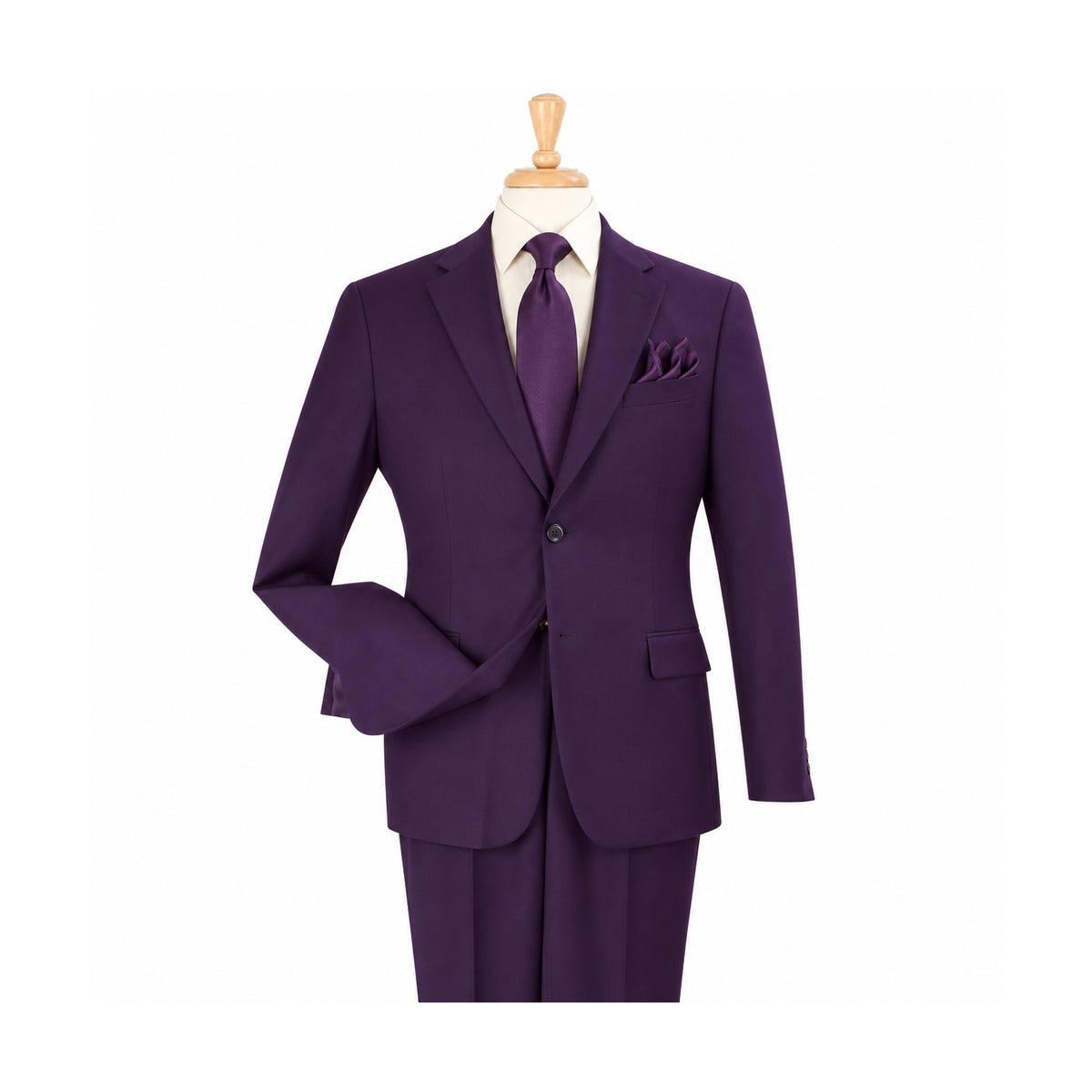 Purple 2-Piece Two-Button Suit - front product view