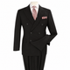 Black 2-Piece Classic Double-Breasted Suit