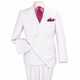 Pure White 2-Piece Classic Double-Breasted Suit