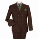 Brown 2-Piece Classic Double-Breasted Suit