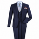 Navy 3-Piece One-Button Slim Fit Suit