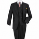 Black 3-Piece 100% Wool Suit