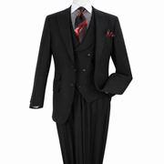 Black 3-Piece 100% Wool Suit