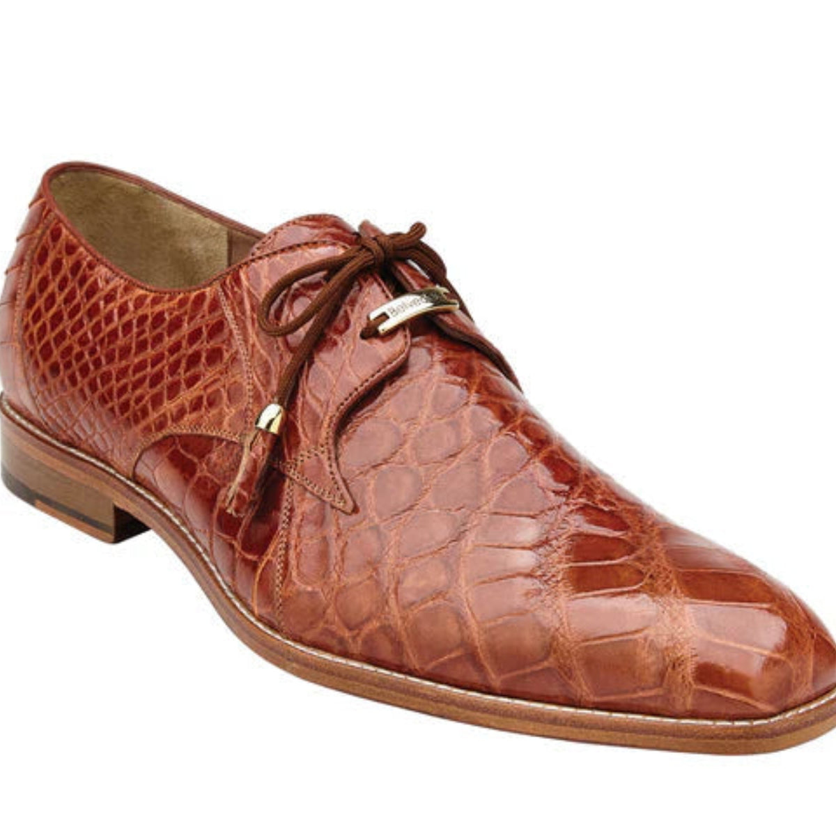 Belvedere Lago Navy Alligator Leather Luxury Shoe