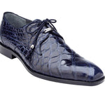 Belvedere Lago Navy Genuine American Alligator Shoes