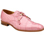 Belvedere Lago Pink Genuine American Alligator Shoes