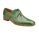 Belvedere Lago Pistachio Green Genuine American Alligator Shoes