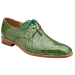 Belvedere Lago Pistachio Green Genuine American Alligator Shoes