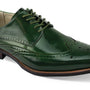 Gentlemen Classic Footwear Collection: Wingtip Lace Shoes in Olive