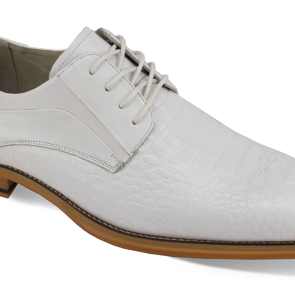 white leather dress shoes Luxe Allure: Crocodile Inspired Lace Shoes, 13 Good thing today is Size:AU 12 (US 8) Women's White Halter Irregular style-number:L14024