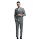 Mint Plaid Double-Breasted Two-Piece Skinny Fit Suit