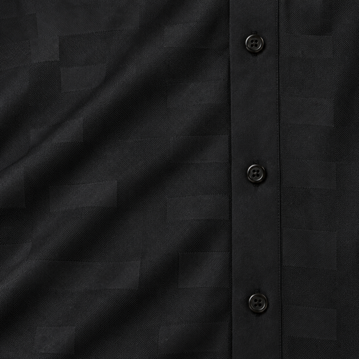 Montique black tonal block walking suit fabric button detail