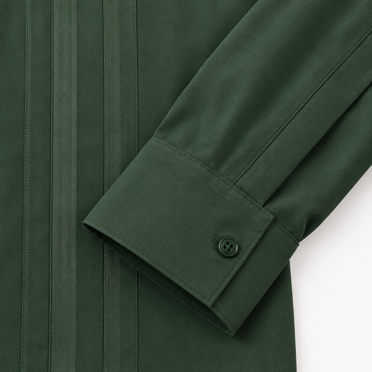 Montique hunter vertical stripe walking suit cuff detail