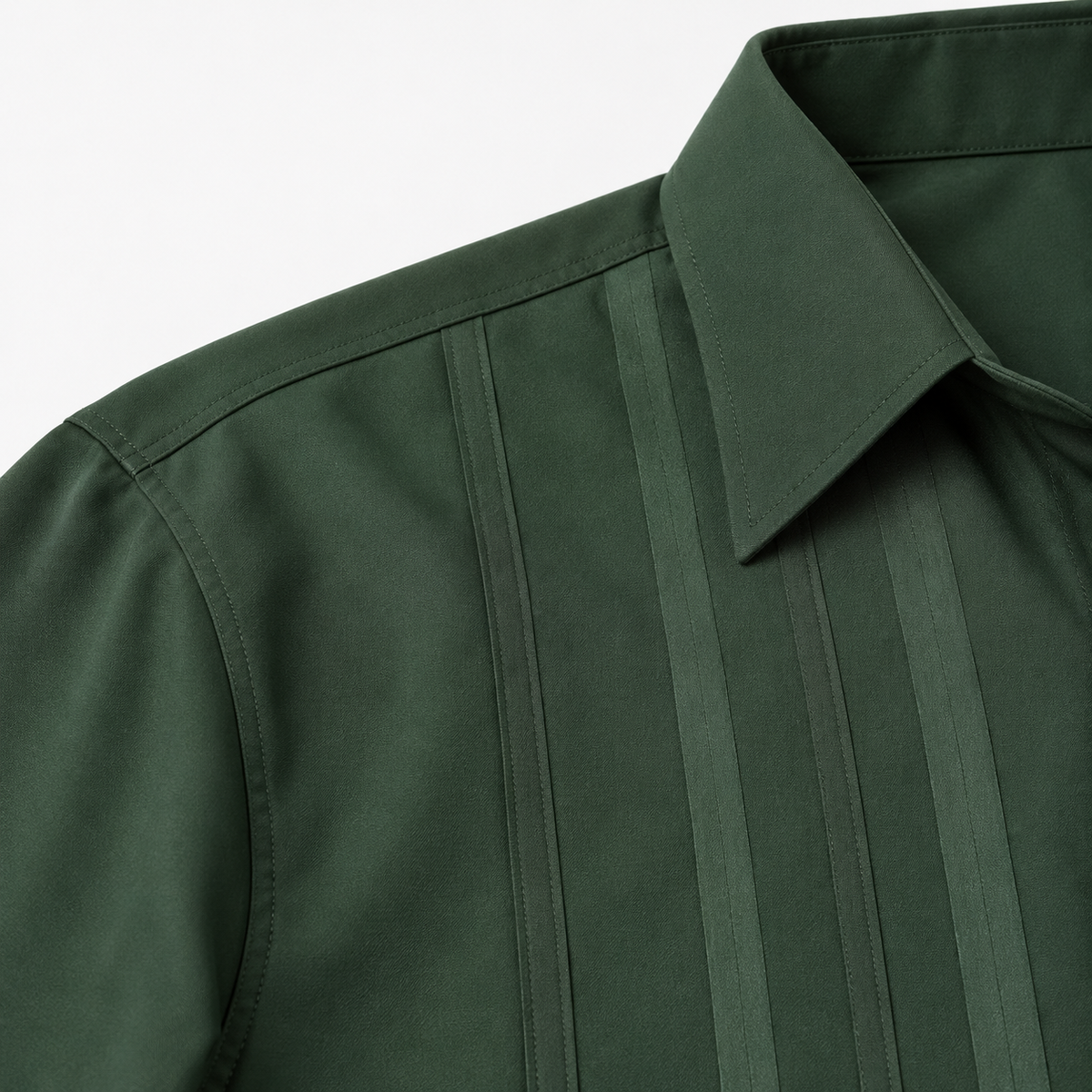 Montique hunter vertical stripe walking suit shoulder collar detail